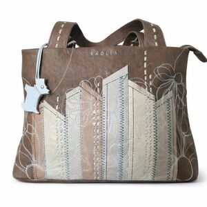 Radley London Rare Leather Tote | Embroidered Patchwork Floral | UK